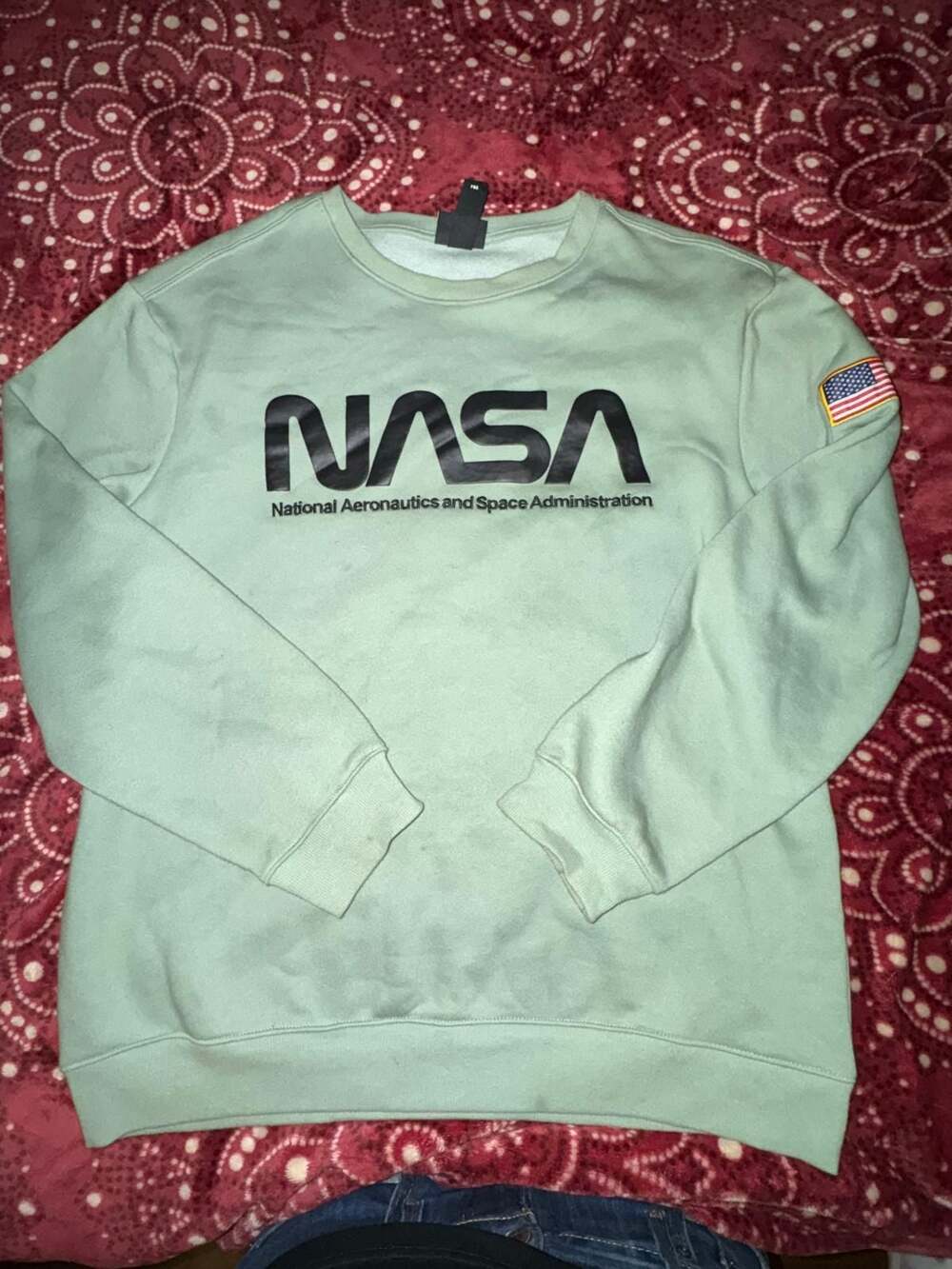 H&M NASA Crewneck Sweatshirt with pans